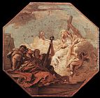 Giovanni Battista Tiepolo Canvas Paintings - The Theological Virtues